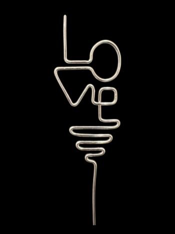 Cake Topper, Wire Topper, Heart Cupcake Topper, Wire Cupcake Topper, Wedding, Engagement, Valentines, Anniversary, Birthday, Baby Shower - Image 6