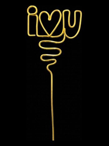 Cake Topper, Wire Topper, Heart Cupcake Topper, Wire Cupcake Topper, Wedding, Engagement, Valentines, Anniversary, Birthday, Baby Shower - Image 8