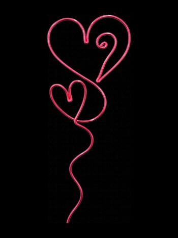 Cake Topper, Wire Topper, Heart Cupcake Topper, Wire Cupcake Topper, Wedding, Engagement, Valentines, Anniversary, Birthday, Baby Shower - Image 4
